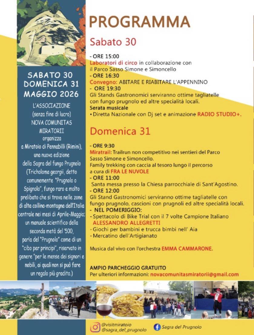 Sagra del Prugnolo 2026